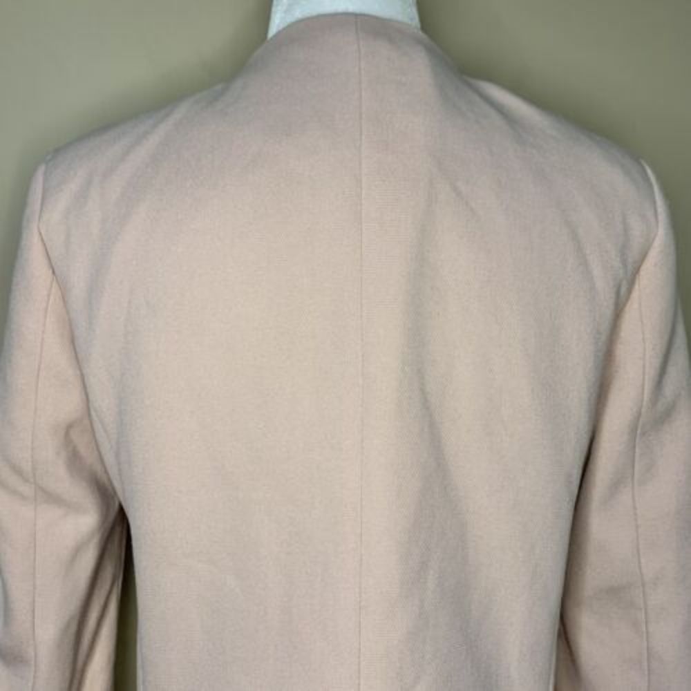 Zara Blazer 2-Button Bell Sleeve Coat Nude Pink Women’s Small Overcoat Button Up - Picture 7 of 14